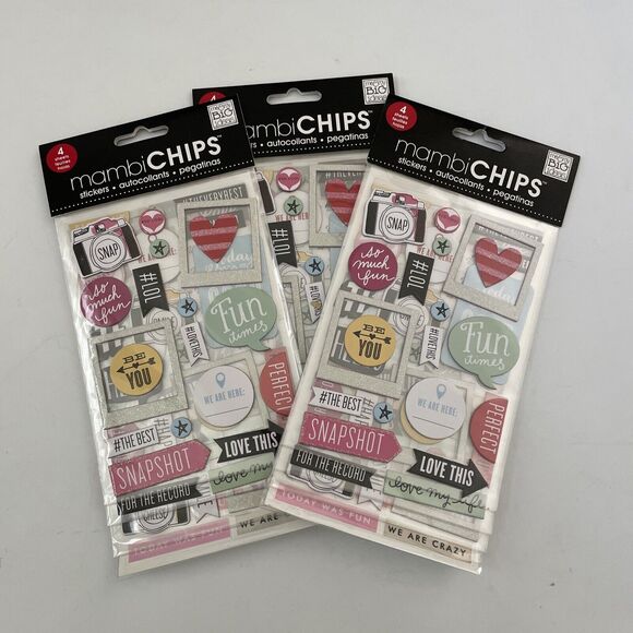 NEW Mambi Sticks Alphabet Letters Scrapbooking Stickers Me My Big Ideas Lot 10 - Picture 6 of 12